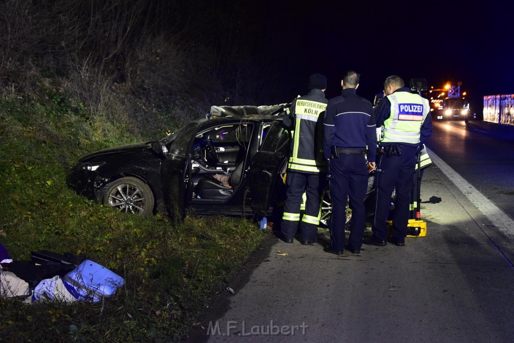 Schwerer VU A 4 Rich Olpe kurz vor AS Koeln Klettenberg P036.JPG - Miklos Laubert